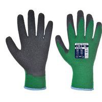 Thermal latex mártott kesztyű, zöld/fekete