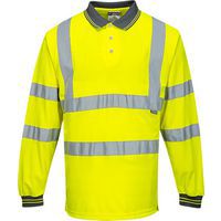 Hi-Vis hosszú ujjú pólóing, sárga