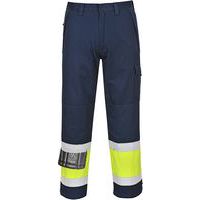 Hi-Vis Modaflame nadrág, kék/sárga