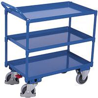 Fémpolcos polcos kocsik, 3 polccal, 400 kg-ig