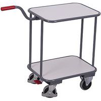 ESD polcos kocsi, 2 polccal, 94 x 45,5 x 91 cm, szürke