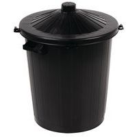 Műanyag kuka Manutan Expert Black, térfogat 80 l