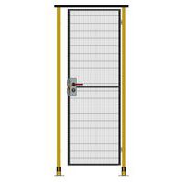 Egyszárnyú függőajtó, hengerzárral