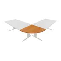 Classic line asztal összekötőlemez, 80 x 80 cm (90°), negyedkör alakú