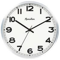 Manutan Expert analóg óra, autonóm kvarc, átmérő 30 cm, alumínium