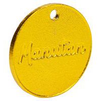 Manutan Expert sárgaréz zseton, átmérője 30 mm, számozott 001 - 100