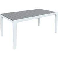 Kerti asztal Harmony, fehér/szürke