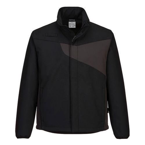 PW2  Softshell kabát (2L), piros/fekete