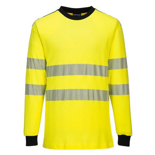 WX3 Lángálló Hi-Vis póló, kék/sárga
