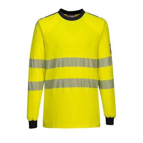WX3 Lángálló Hi-Vis póló, kék/sárga