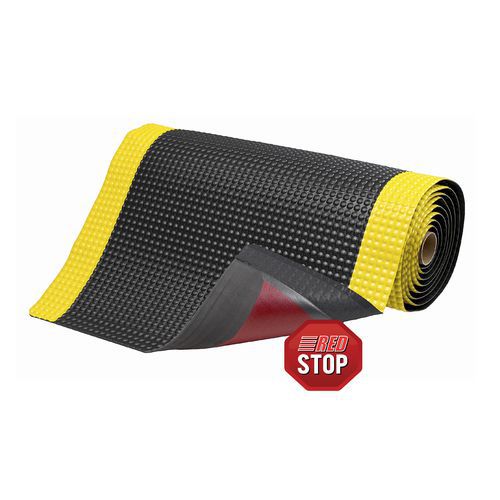 Sky Trax® fáradásgátló ipari szőnyegek buborékos felülettel, fekete/sárga