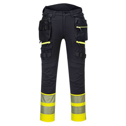 DX4 Hi-Vis Class 1 Holster lengőzsebes nadrág, fekete/sárga