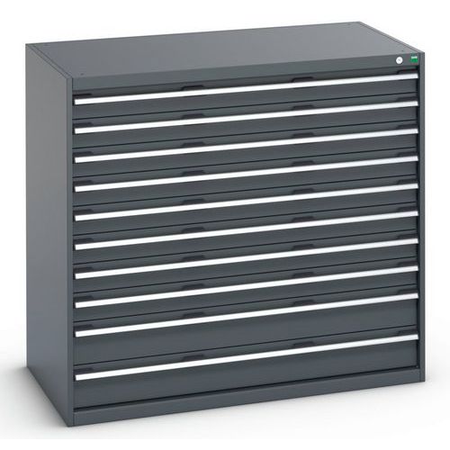 Műhelyfiókok Bott Cubio 200, 120 x 130 x 65-75 cm, 10 fiók