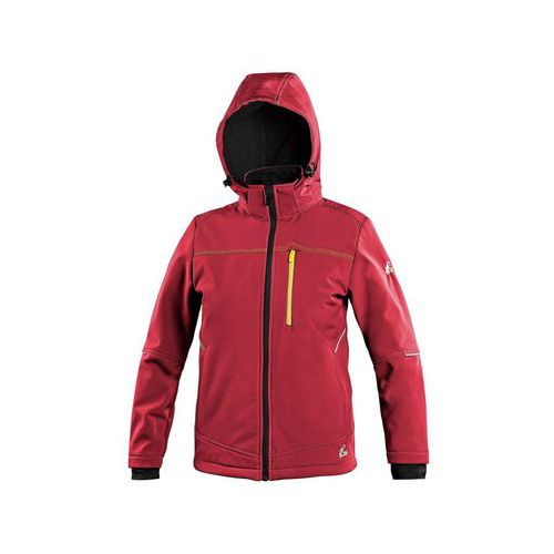 CXS STRETCH gyermek softshell kabát, piros