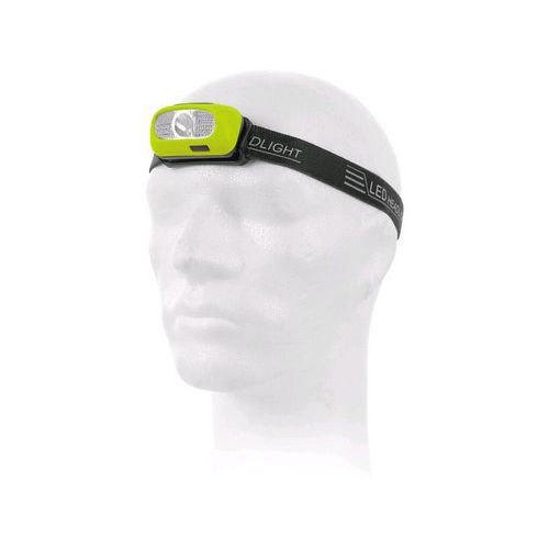 CREE LED XPG fejlámpa, újratölthető, fluoreszkáló sárga