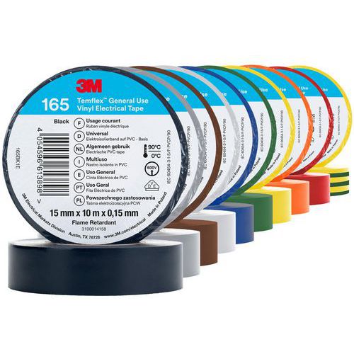 3M Temflex 165 szigetelőszalag, 15 mm, 10 m hosszú