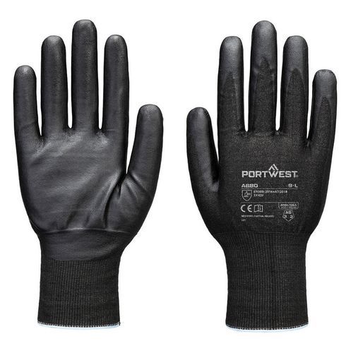 Cut F21 Nitril Tungsten kesztyű A9, fekete