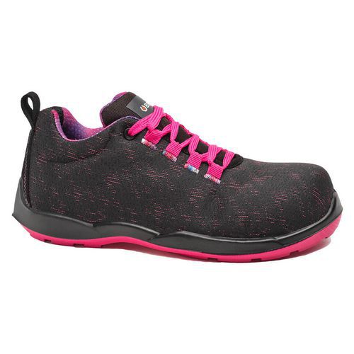 Violet Shoe S3L FO SR, fekete/fukszia