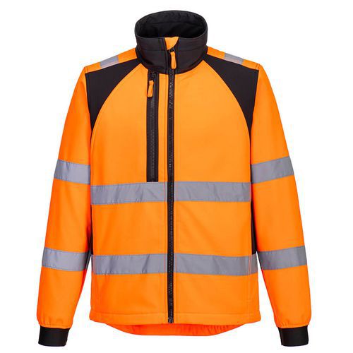 WX2 Eco Hi-Vis Softshell (2L), fekete/narancssárga