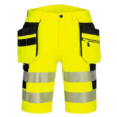 DX4 Hi-Vis Holster rövidnadrág, fekete/sárga