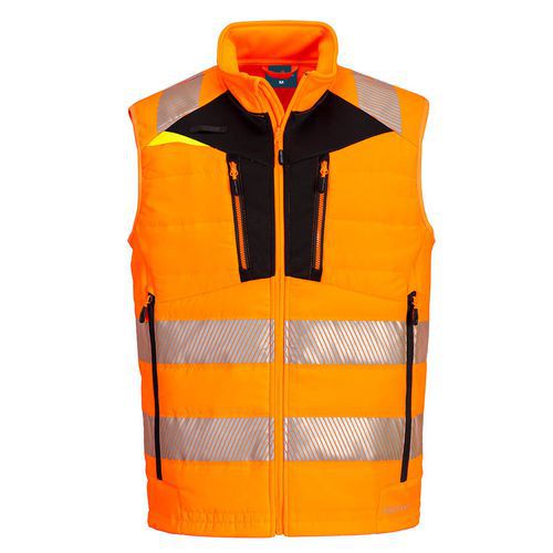 DX4 Hi-Vis Softshell Mellény, fekete/narancssárga