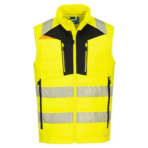 DX4 Hi-Vis Softshell Mellény, fekete/sárga