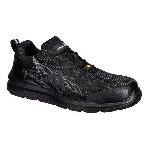 Kompozit Textil Trainer S1PS ESD SR FO, fekete/szürke
