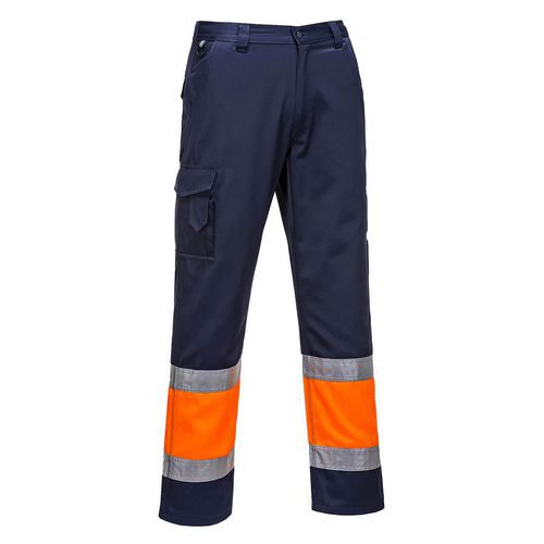 Hi-Vis könnyű, kéttónusú Combat nadrág, kék/narancssárga