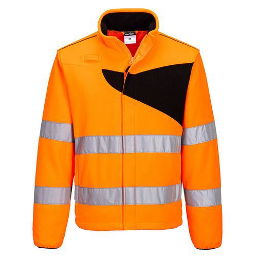 PW2 Hi-Vis polár, fekete/narancssárga