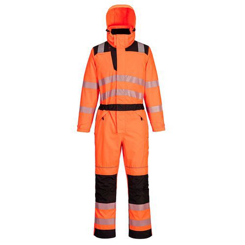 PW3 Hi-Vis esőkabát, fekete/narancssárga