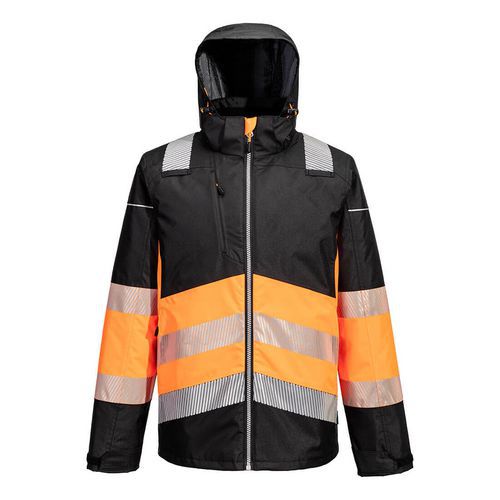PW3 Hi-Vis Class 1 télikabát, fekete/narancssárga