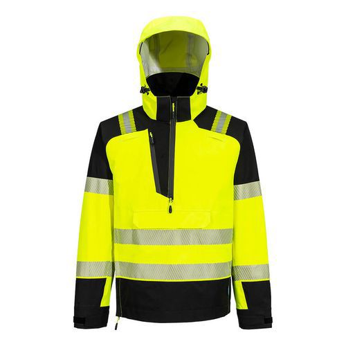 PW3 Hi-Vis Overhead esőkabát (3L), fekete/sárga