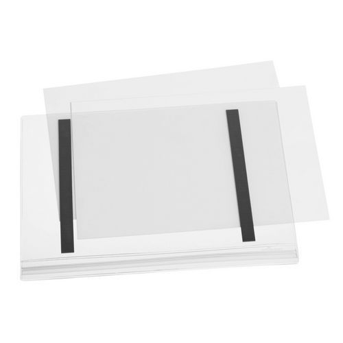Tartós, mágneses, vízálló irattartó zseb, A4, 5 db.