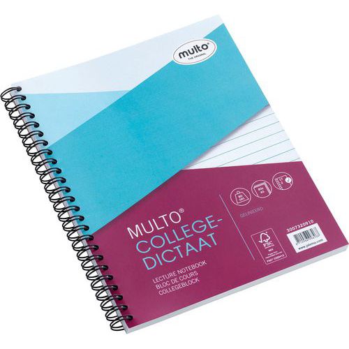 Multo A5-ös gyűrűs mappa, oldalsó spirállal, vonalas, 10 db. Multo A5-ös gyűrűs mappa, oldalsó spirállal, vonalas, 10 db.