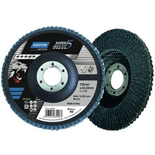 Norton SB5 csiszolótárcsa készlet, lamellás, 125 x 22 mm, 10 db
