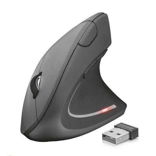 Trust Verto wireless ergonomic mouse ergonomikus vezeték nélküli optikai egér, fekete
