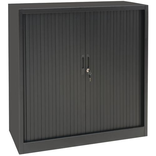 Fém irattároló szekrények rolóval, 2 polc, 105 x 100 x 45,7 cm