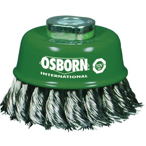OSBORN - Rozsdamentes acél edénykefék, 0,5 mm, M14 OSBORN - Rozsdamentes acél edénykefék, 0,5 mm, M14