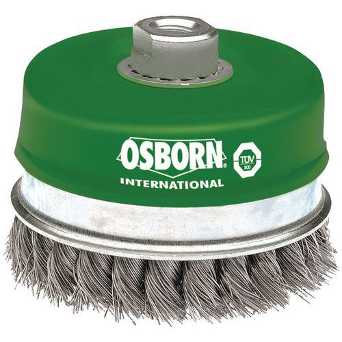 OSBORN - Rozsdamentes acél edénykefék, 0,5 mm, M14 OSBORN - Rozsdamentes acél edénykefék, 0,5 mm, M14
