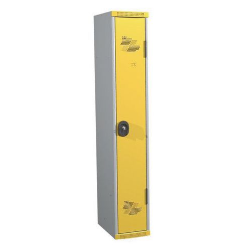 Acial hegesztett öltözőszekrények, 1 rekesszel, 300 mm, hengerzárral Acial hegesztett öltözőszekrények, 1 rekesszel, 300 mm, hengerzárral