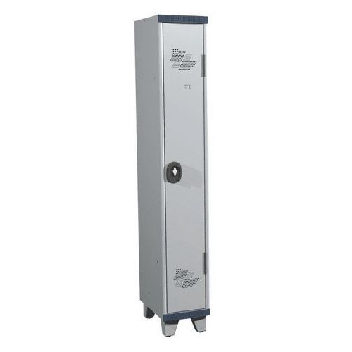 Acial hegesztett öltözőszekrények, 1 rekesszel, 300 mm, lábakon, forgóretesszel Acial hegesztett öltözőszekrények, 1 rekesszel, 300 mm, lábakon, forgóretesszel