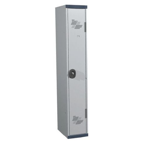 Acial hegesztett öltözőszekrények, 1 rekesszel, 300 mm, hengerzárral Acial hegesztett öltözőszekrények, 1 rekesszel, 300 mm, hengerzárral