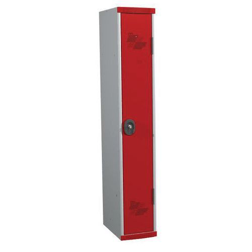 Acial hegesztett öltözőszekrények, 1 rekesszel, 300 mm, hengerzárral Acial hegesztett öltözőszekrények, 1 rekesszel, 300 mm, hengerzárral