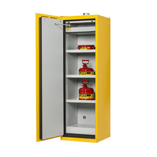 Justrite EN 90 biztonsági szekrény gyúlékony anyagok tárolására, 207 x 60 x 60 cm