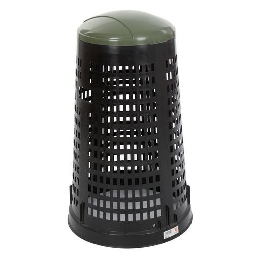 Ruff perforált, kerek műanyag szemetes - 110 l_Vepabins Ruff perforált, kerek műanyag szemetes - 110 l_Vepabins