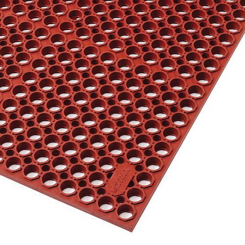 Gasztroszőnyeg perforált felülettel, piros, 91 x 152 cm