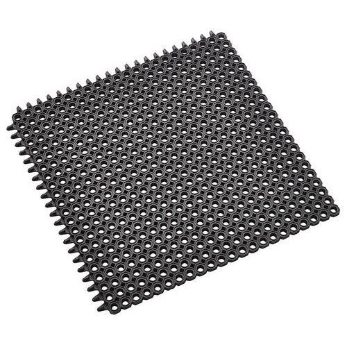 Moduláris bejárati csempe, fekete, 50 x 50 x 1,2 cm