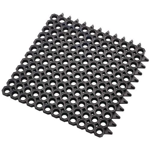 Master Flex™ moduláris gumiburkolólap, fekete, 50 x 50 x 2,3 cm