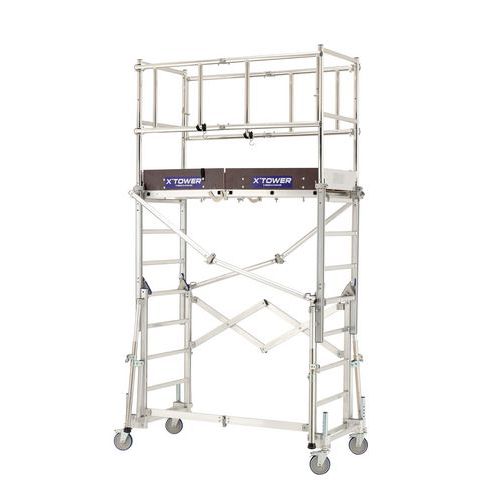 Tubesca-Comabi X Tower dobogós alumínium gurulóállvány