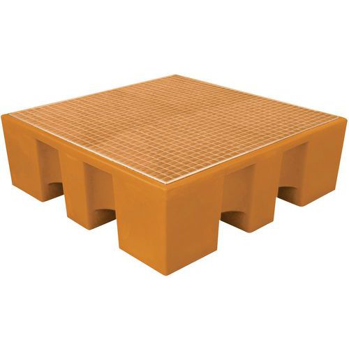 Manutan Expert műanyag felfogó kádak ráccsal, űrtartalma 225 - 450 l